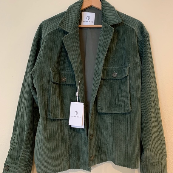 Anine Bing Green Corduroy Jacket | Poshmark